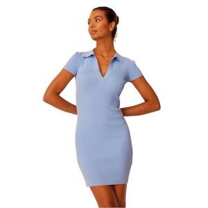 PINK ROSE Light blue Mini dress